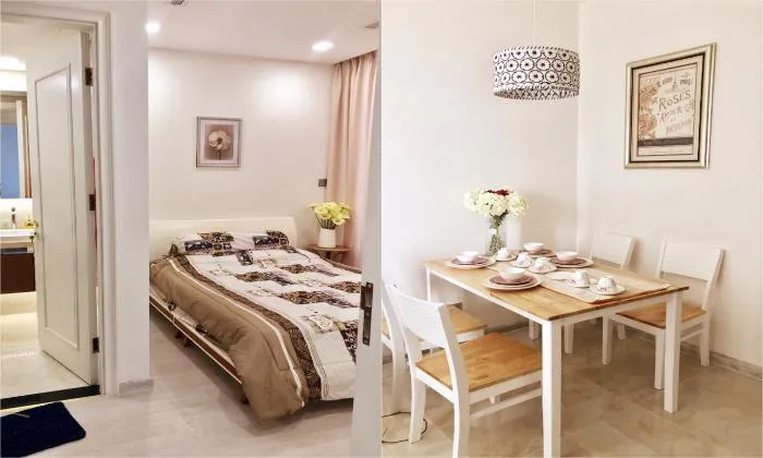 Two Beds Vinhomes Golden River Apartment For Rent HCMC 75sqm 1,000 USD/month
