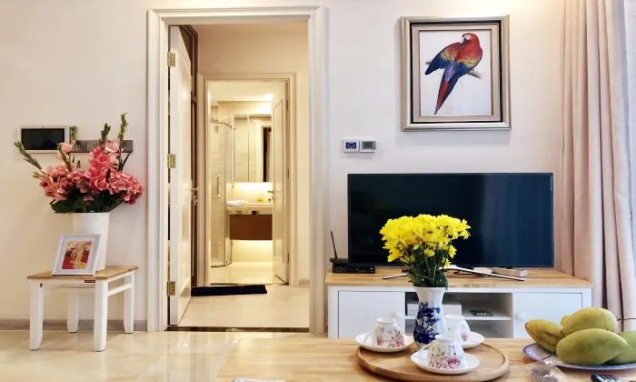 Two Beds Vinhomes Golden River Apartment For Rent HCMC 75sqm 1,000 USD/month