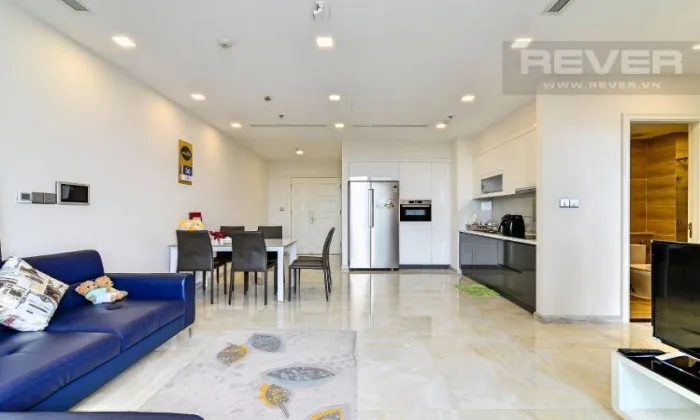 Good Size Two Bedroom Apartment For Rent in Vinhomes Golden River District 1 HCMC 77sqm 1,300 USD/month