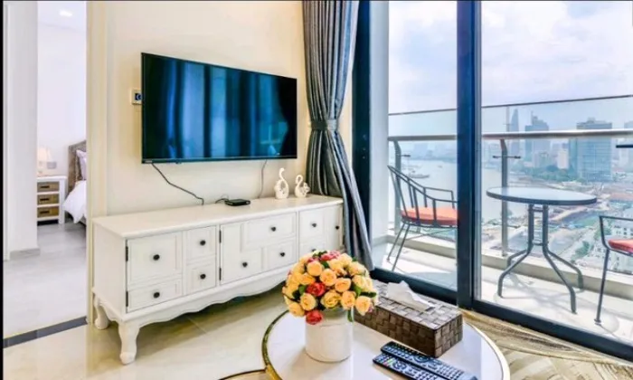 High Floor Two Bedroom Apartment in Aqua 4 For Rent HCM 67sqm 1,200 USD/month