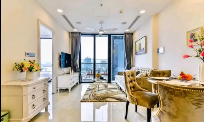 High Floor Two Bedroom Apartment in Aqua 4 For Rent HCM 67sqm 1,200 USD/month