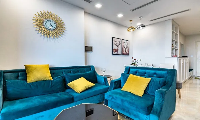 Blue Design Apartment For Rent Aqua 4 Vinhomes Golden River 67sqm 1,200 USD/month