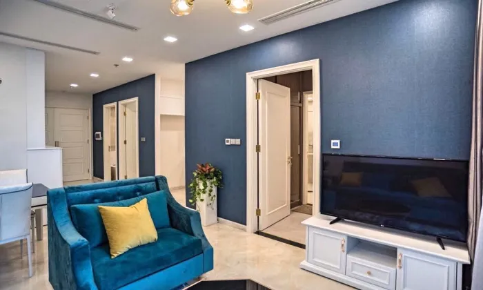Blue Design Apartment For Rent Aqua 4 Vinhomes Golden River 67sqm 1,200 USD/month