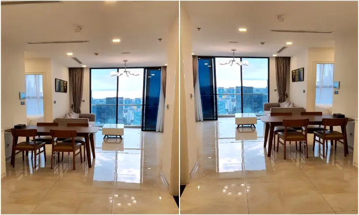 Two Bedroom Apartment For Rent in Lux 6 Golden River District 1 HCMC 77sqm 1,200 USD/month