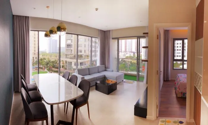 Pool View Of Three Bedroom Apartment in Diamond island District 2 HCMC 115sqm 1,500 USD/month