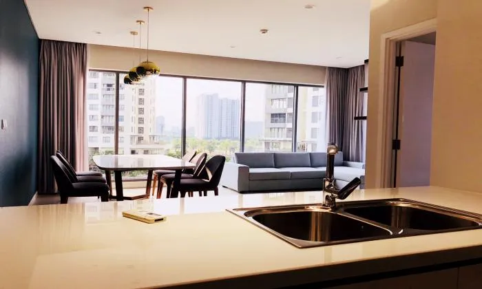 Pool View Of Three Bedroom Apartment in Diamond island District 2 HCMC 115sqm 1,500 USD/month