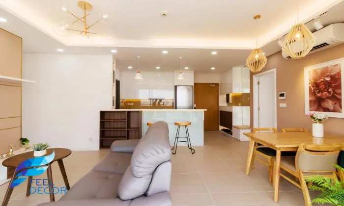 Brilliant Decoration Two Bedroom Diamond Island Apartment For Rent in District 2 HCMC 90sqm 1,200 USD/month