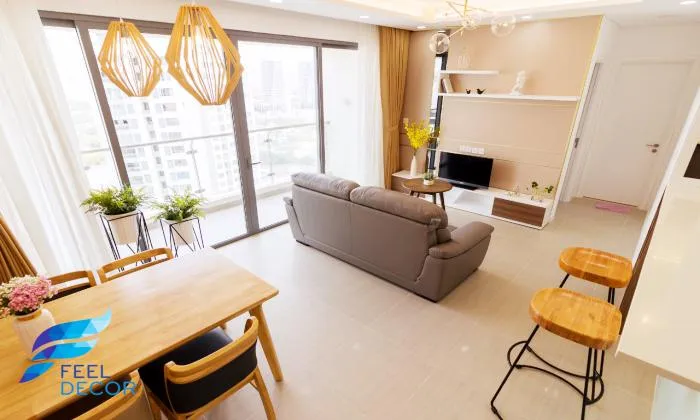 Brilliant Decoration Two Bedroom Diamond Island Apartment For Rent in District 2 HCMC 90sqm 1,200 USD/month