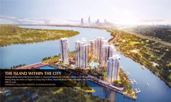 Great One Bedroom Diamond Island Apartment For Rent HCM 50sqm 700 USD/month