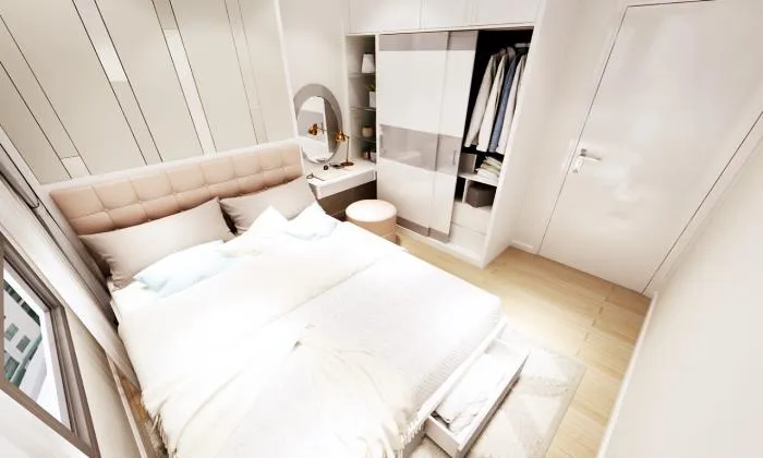 Scandinavian Office Combine One Bedroom Apartment in District 2 HCMC 50sqm 800 USD/month