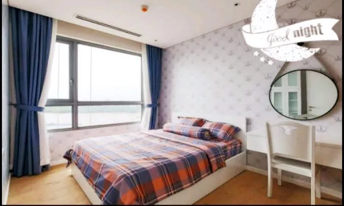 Directly River View  One Bedroom Apartment For Rent in Diamond Island District 2 HCMC 50sqm 900 USD/month