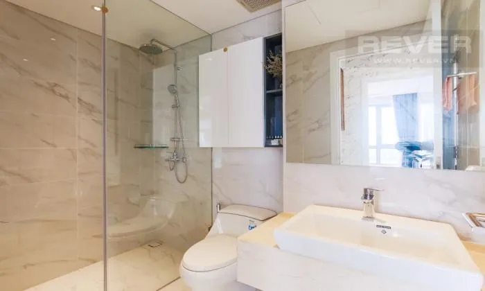 Directly River View  One Bedroom Apartment For Rent in Diamond Island District 2 HCMC 50sqm 900 USD/month