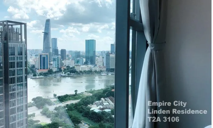 Perfect View One Bedroom Apartment For Rent in Empire City District 2 HCMC 64sqm 1,200 USD/month