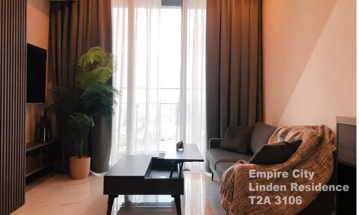 Perfect View One Bedroom Apartment For Rent in Empire City District 2 HCMC 64sqm 1,200 USD/month