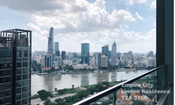 Perfect View One Bedroom Apartment For Rent in Empire City District 2 HCMC 64sqm 1,200 USD/month
