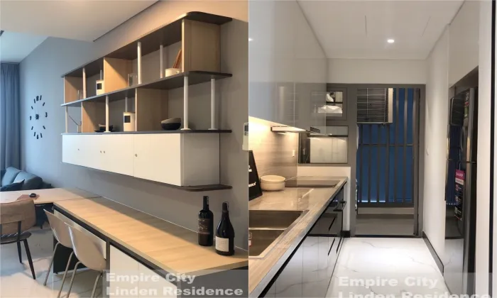 Simply Designed One Bedroom Apartment For Rent in Empire City District 2 HCMC 64sqm 1,000 USD/month