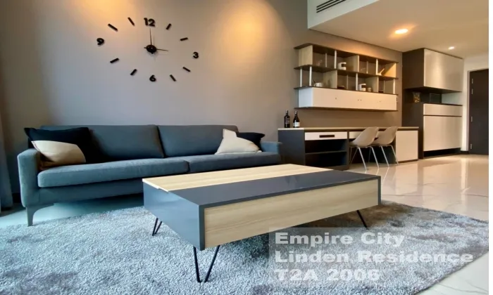 Simply Designed One Bedroom Apartment For Rent in Empire City District 2 HCMC 64sqm 1,000 USD/month
