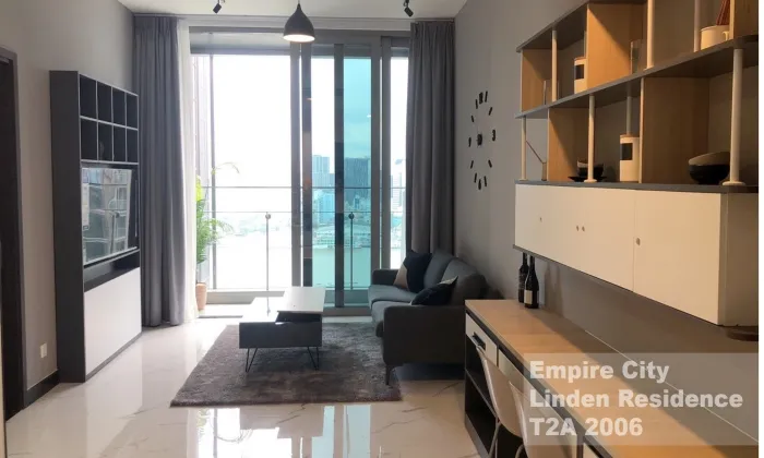 Simply Designed One Bedroom Apartment For Rent in Empire City District 2 HCMC 64sqm 1,000 USD/month