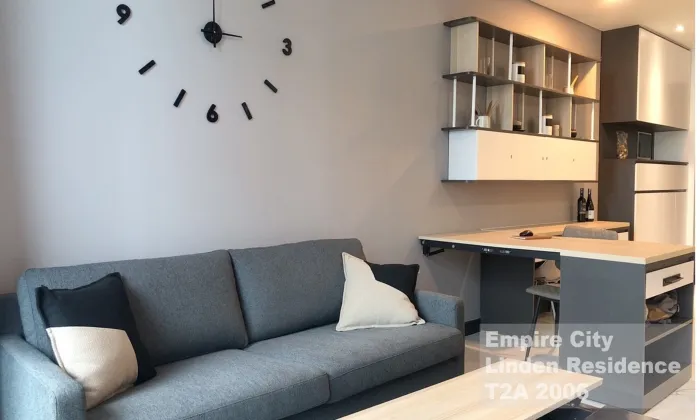 Simply Designed One Bedroom Apartment For Rent in Empire City District 2 HCMC 64sqm 1,000 USD/month