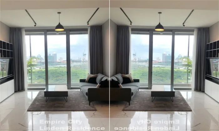 Brilliant View One Bedroom Apartment in Linden Empire City District 2 Ho Chi Minh City 64sqm 1,000 USD/month