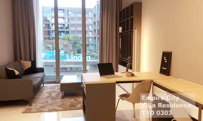 Furnished One Bedroom in Tilia Empire City Apartment For Rent District 2 HCMC 63sqm 1,050 USD/month