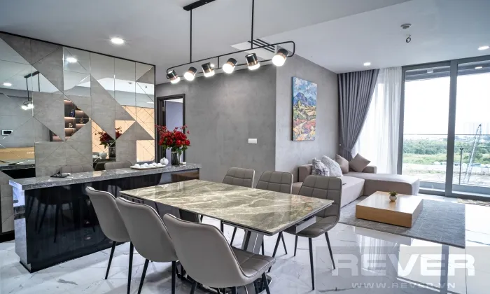 Luxury Design Two Bedroom Apartment For Rent in Empire City District 2 HCMC 94sqm 1,400 USD/month