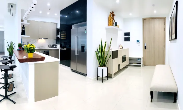 Pool View Fully Furnished Four Bedroom Estella Height Apartment For Rent Thu Duc City 179sqm 5,000 USD/month