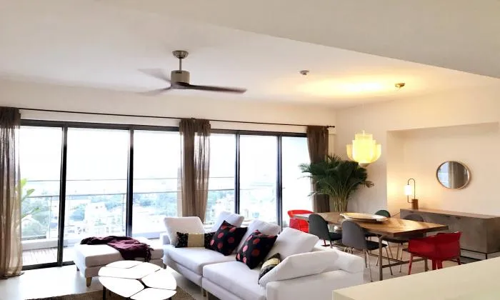 Simple Decoration Three Bedroom Gateway Apartment Thao Dien District 2 HCMC 122sqm 2,500 USD/month