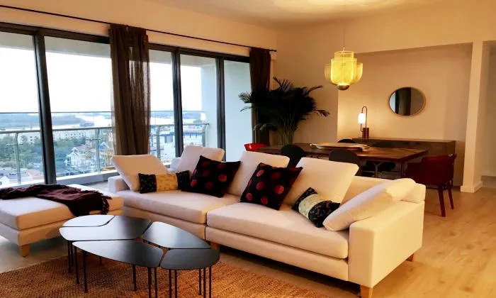 Simple Decoration Three Bedroom Gateway Apartment Thao Dien District 2 HCMC 122sqm 2,500 USD/month