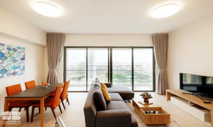 Spacious Balcony Two Bedroom For Rent in Gateway Thao Dien District 2 HCMC 91sqm 1,500 USD/month
