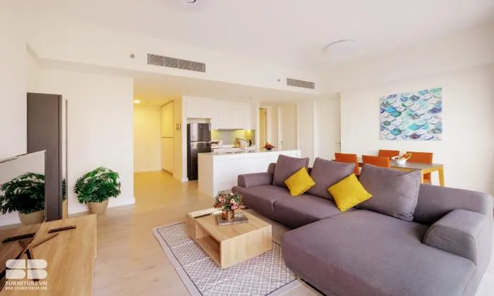 Spacious Balcony Two Bedroom For Rent in Gateway Thao Dien District 2 HCMC 91sqm 1,500 USD/month