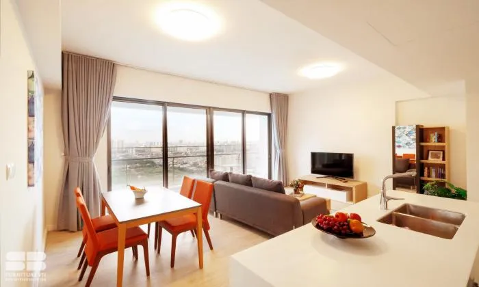 Spacious Balcony Two Bedroom For Rent in Gateway Thao Dien District 2 HCMC 91sqm 1,500 USD/month