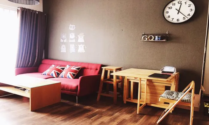 Wooden Floor Two Bedroom Apartment in Masteri Thao Dien District 2 HCMC 70sqm 800 USD/month