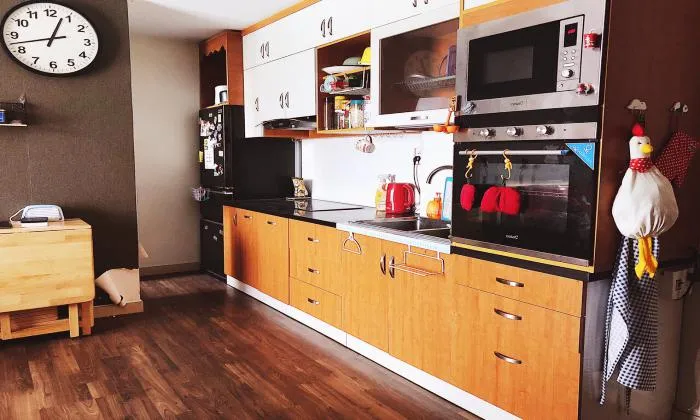 Wooden Floor Two Bedroom Apartment in Masteri Thao Dien District 2 HCMC 70sqm 800 USD/month