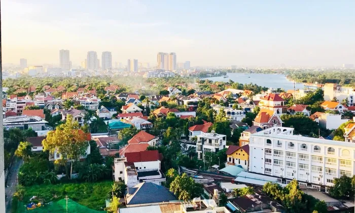Nice Two Bedroom River View in Masteri Thao Dien District 2 HCM City 70sqm 750 USD/month