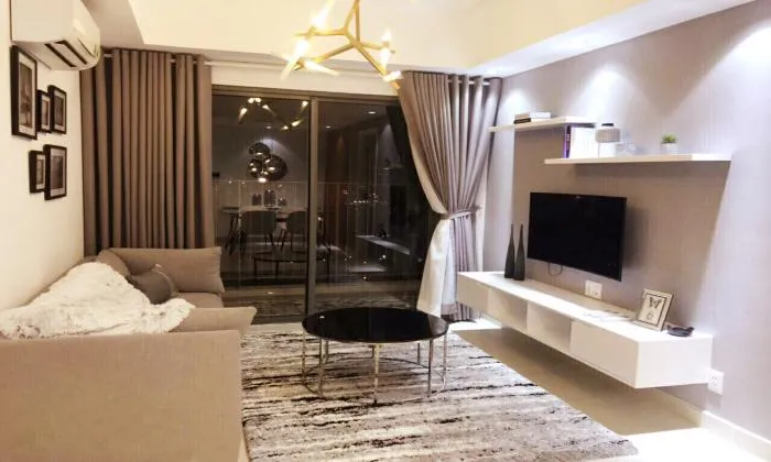 Luxury Decoration Two Bedroom Apartment For Rent in Masteri District HCM City 70sqm 800 USD/month