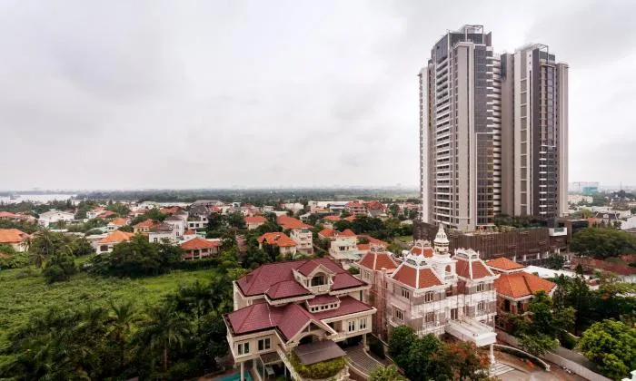 River View Three Bedroom Masteri Thao Dien Apartment For Rent District 2 HCMC 87sqm 1,150 USD/month