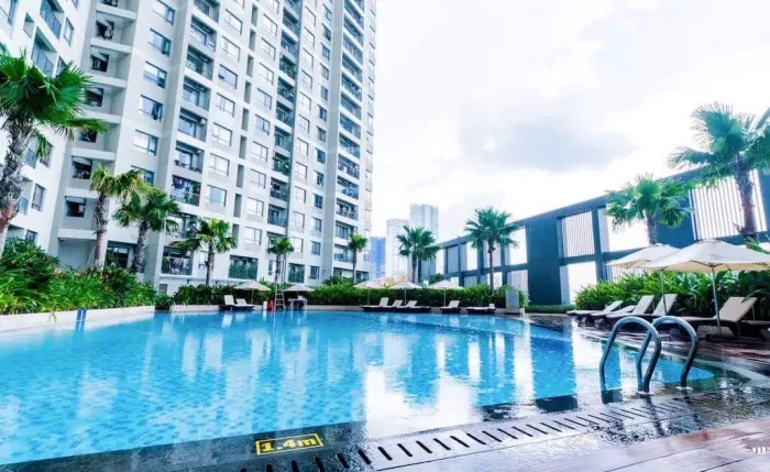 Blue Style Two Bedroom Apartment For Rent in Masteri Thao Dien District 2 HCMC 72sqm 850 USD/month