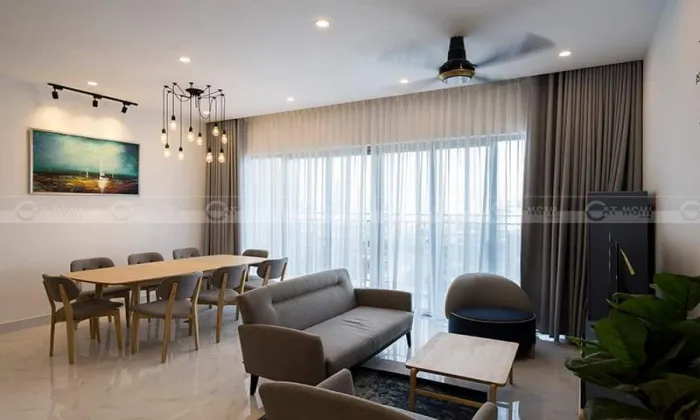 Modern Furniture Three Bedroom Apartment For Rent in Palm Height District 2 HCMC 107sqm 1,200 USD/month