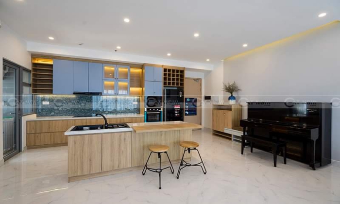 Modern Furniture Three Bedroom Apartment For Rent in Palm Height District 2 HCMC