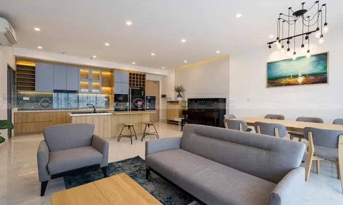 Modern Furniture Three Bedroom Apartment For Rent in Palm Height District 2 HCMC 107sqm 1,200 USD/month
