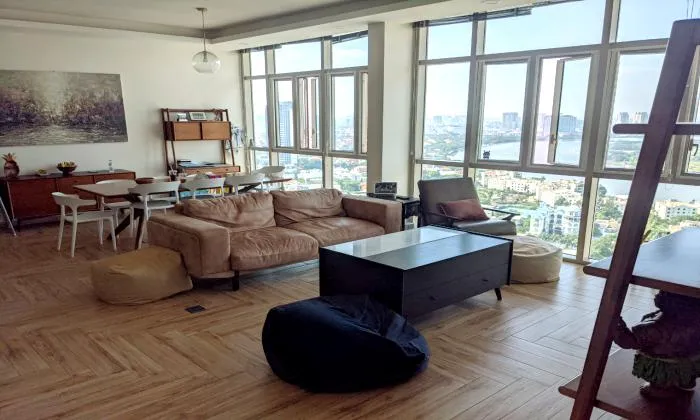 Four Bedroom Apartment For Rent Facing To River in The Vista An Phu District 2 HCMC 172sqm 2,800 USD/month