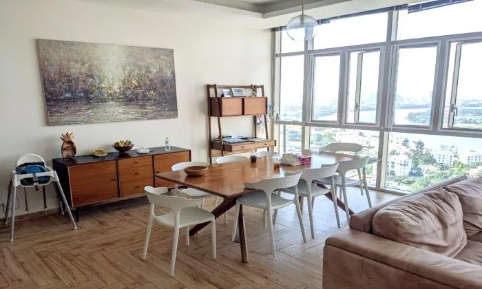 Four Bedroom Apartment For Rent Facing To River in The Vista An Phu District 2 HCMC 172sqm 2,800 USD/month