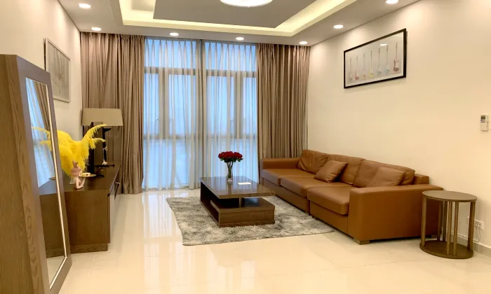 Amazing Furniture Two Bedroom Apartment For Rent in The Vista An Phu Thu Duc City 105sqm 1,100 USD/month