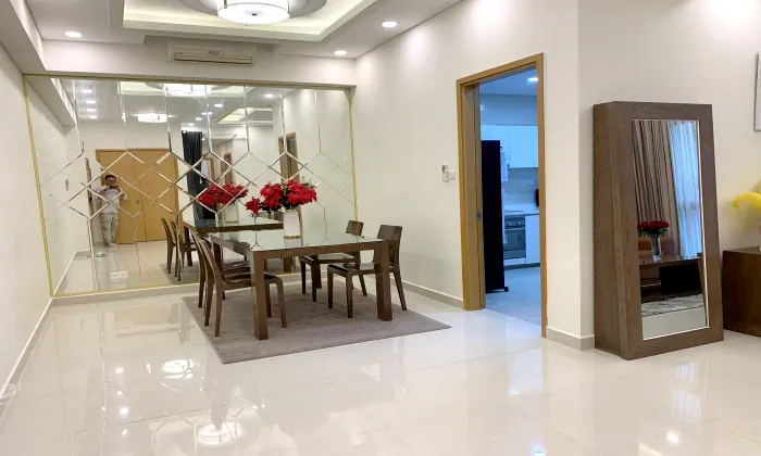 Amazing Furniture Two Bedroom Apartment For Rent in The Vista An Phu Thu Duc City 105sqm 1,100 USD/month