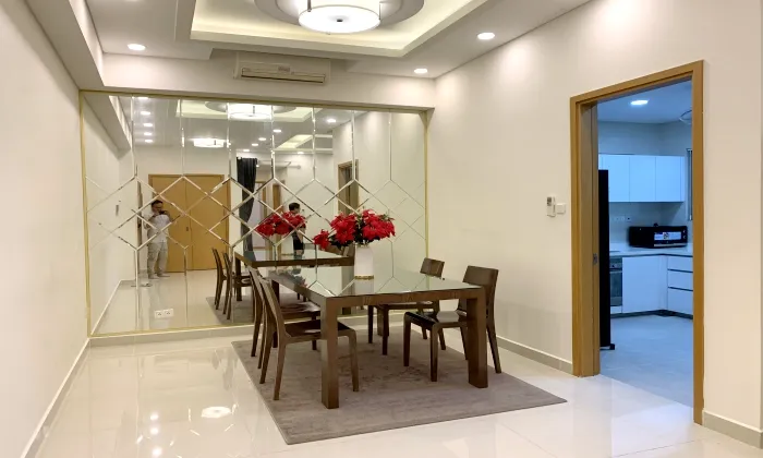 Amazing Furniture Two Bedroom Apartment For Rent in The Vista An Phu Thu Duc City 105sqm 1,100 USD/month