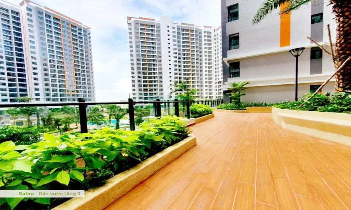 Partly Furnished One Bedroom Safira Khang Dien Apartment For Rent District 9 HCMC 55sqm 400 USD/month