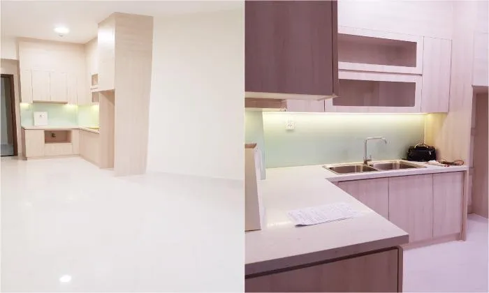 Pool View Unfurnished Two Bedroom Safira Apartment For in District 9 HCMC 66sqm 400 USD/month