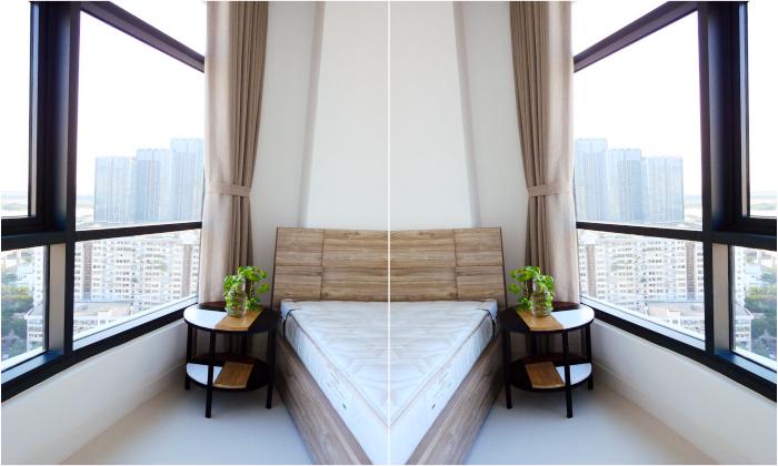 Simply Designed Two Bedroom Fully Furnished in City Garden Binh Thanh HCMC