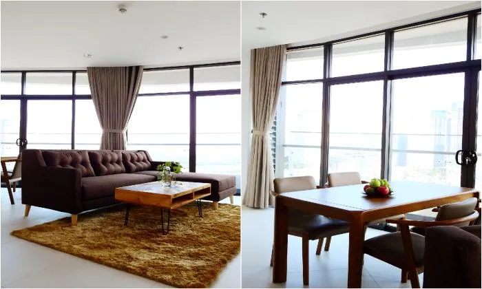 Simply Designed Two Bedroom Fully Furnished in City Garden Binh Thanh HCMC 105sqm 1,600 USD/month
